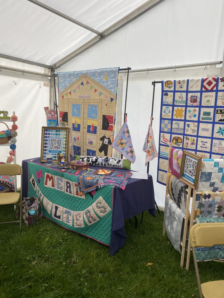 Picture of Mead Quilter's stand at Living Crafts.