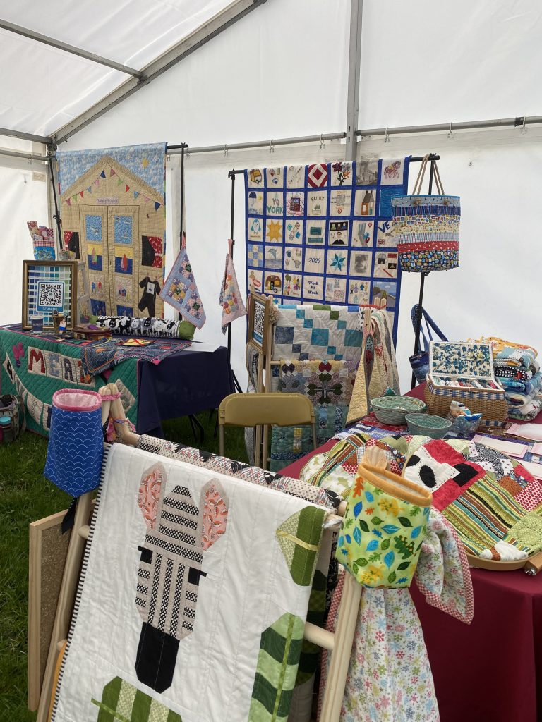 Picture of Mead Quilter's stand at Living Crafts.