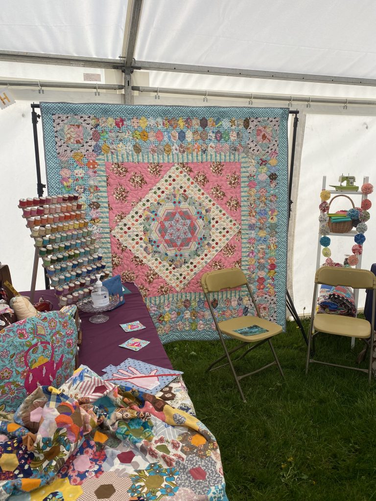 Quilt on display at Living Crafts
